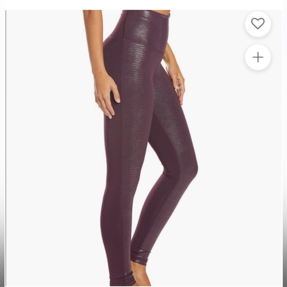 DYI Plum High-Waist Textured Leggings